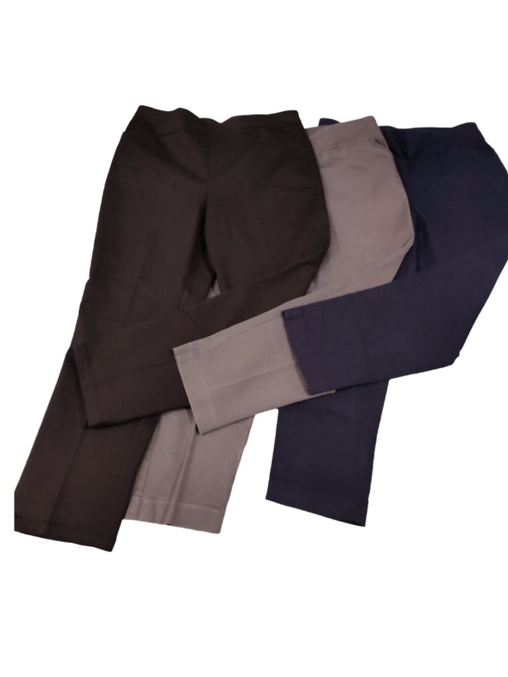 Croft and Barrow Women's Bundle Size 14 Short Pants (Black, Gray, & Blue)